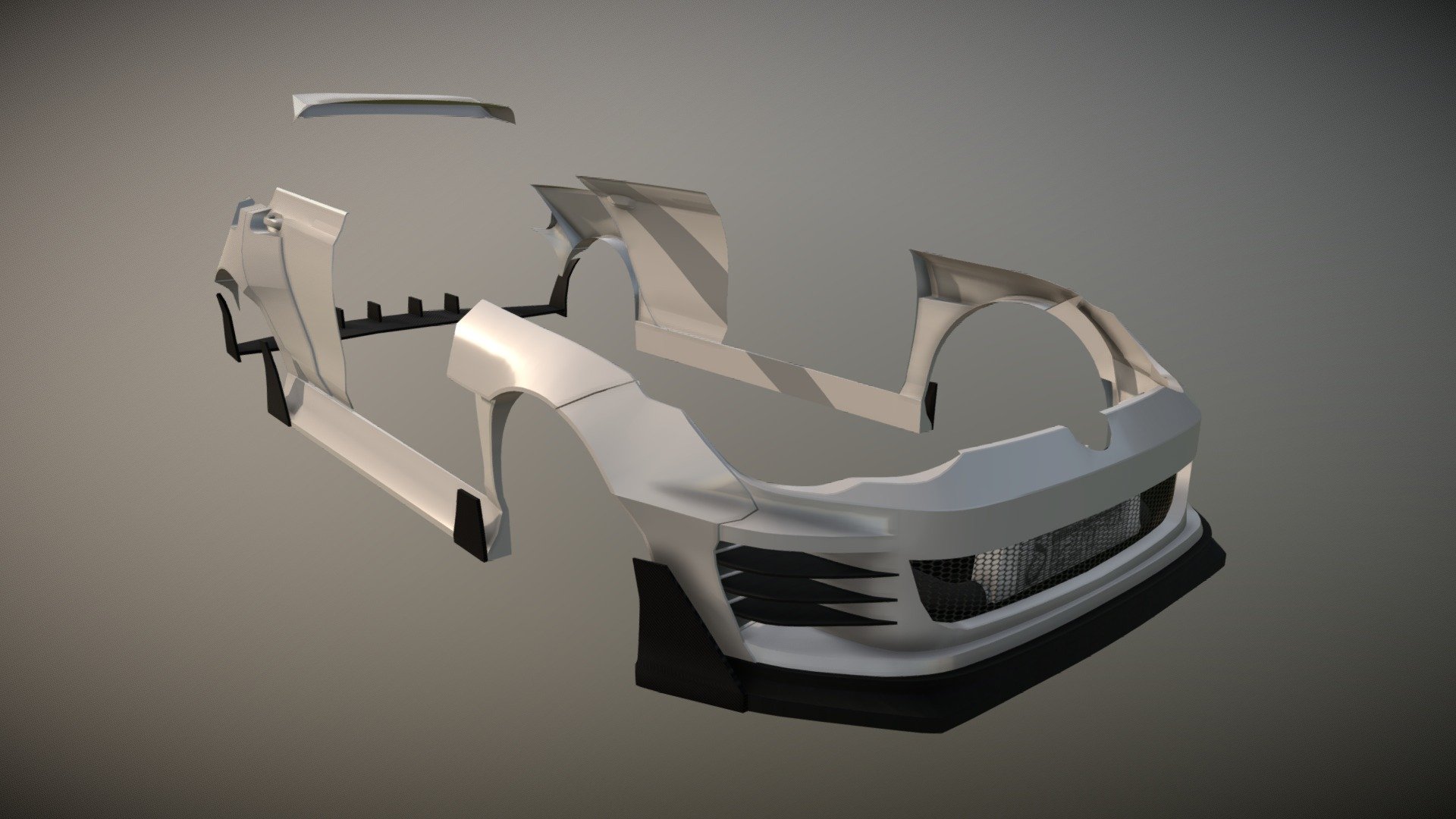 2021 VW Golf MK8 LBWK-Based Kit - 3D model by TheTunerShack [0844692 ...