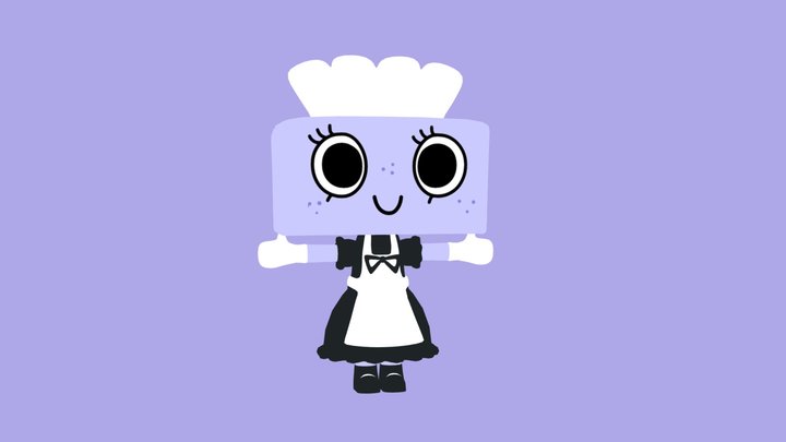 Lavender Tisha And Blue Tisha // rigged by me 3D Model
