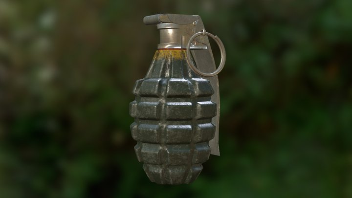 Mk II "Pineapple" Grenade 3D Model