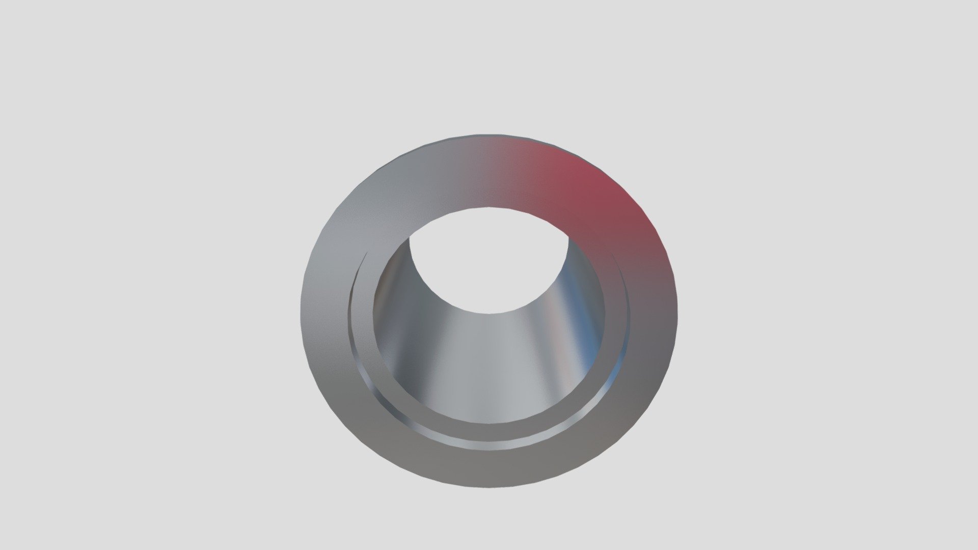 KF Vacuum Flange with a stub — Sketchfab embed 3D viewer