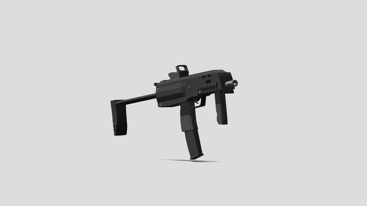Mp7 Game Ready (free) 3D Model
