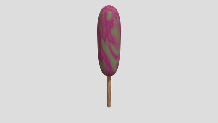 Rainbow Paddlepop 3D Model