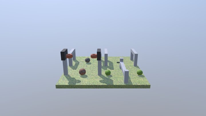Locations Of Sporting Events 3D Model