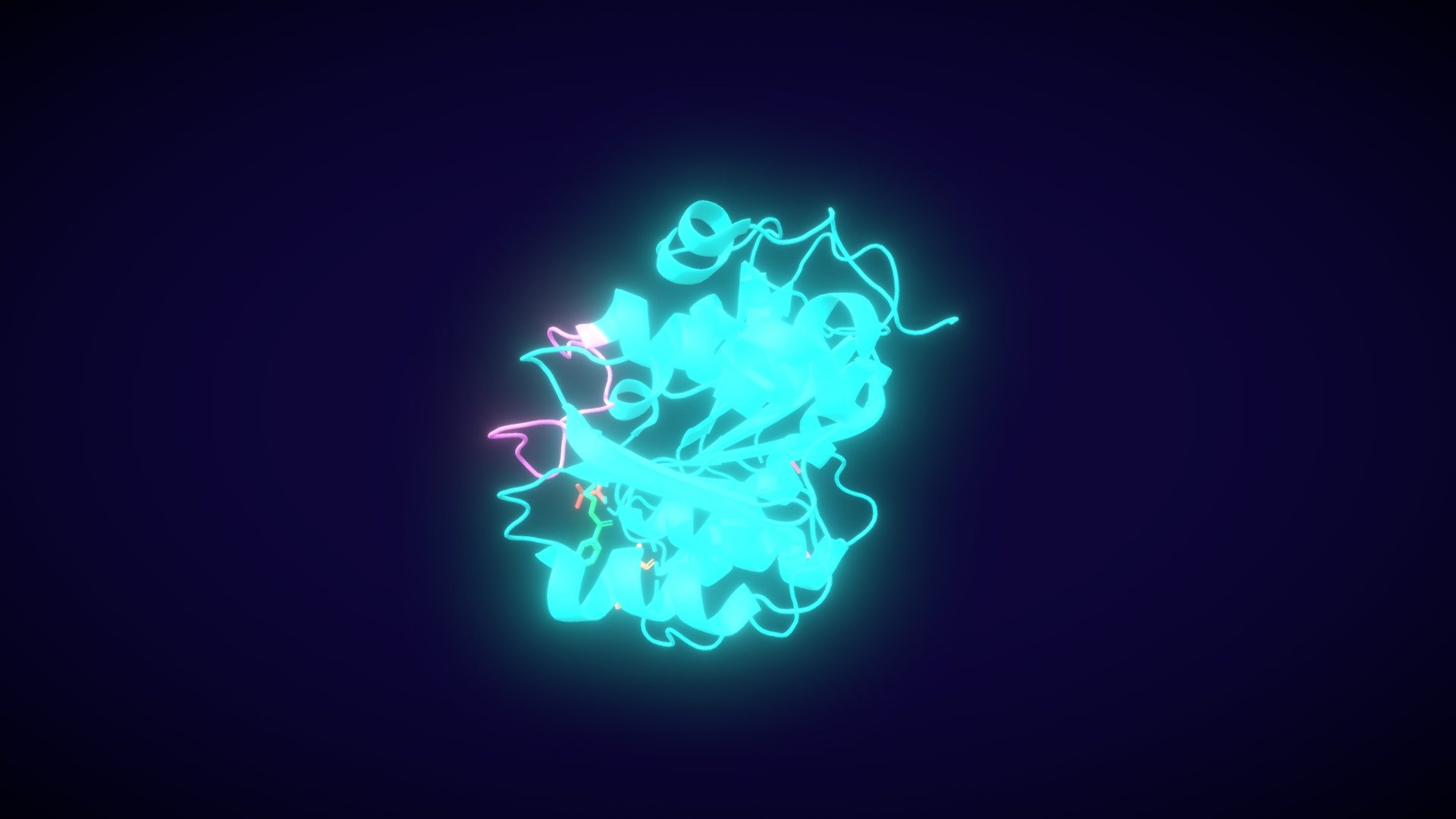 PETase enzyme - 3D model by ottomw [0849430] - Sketchfab