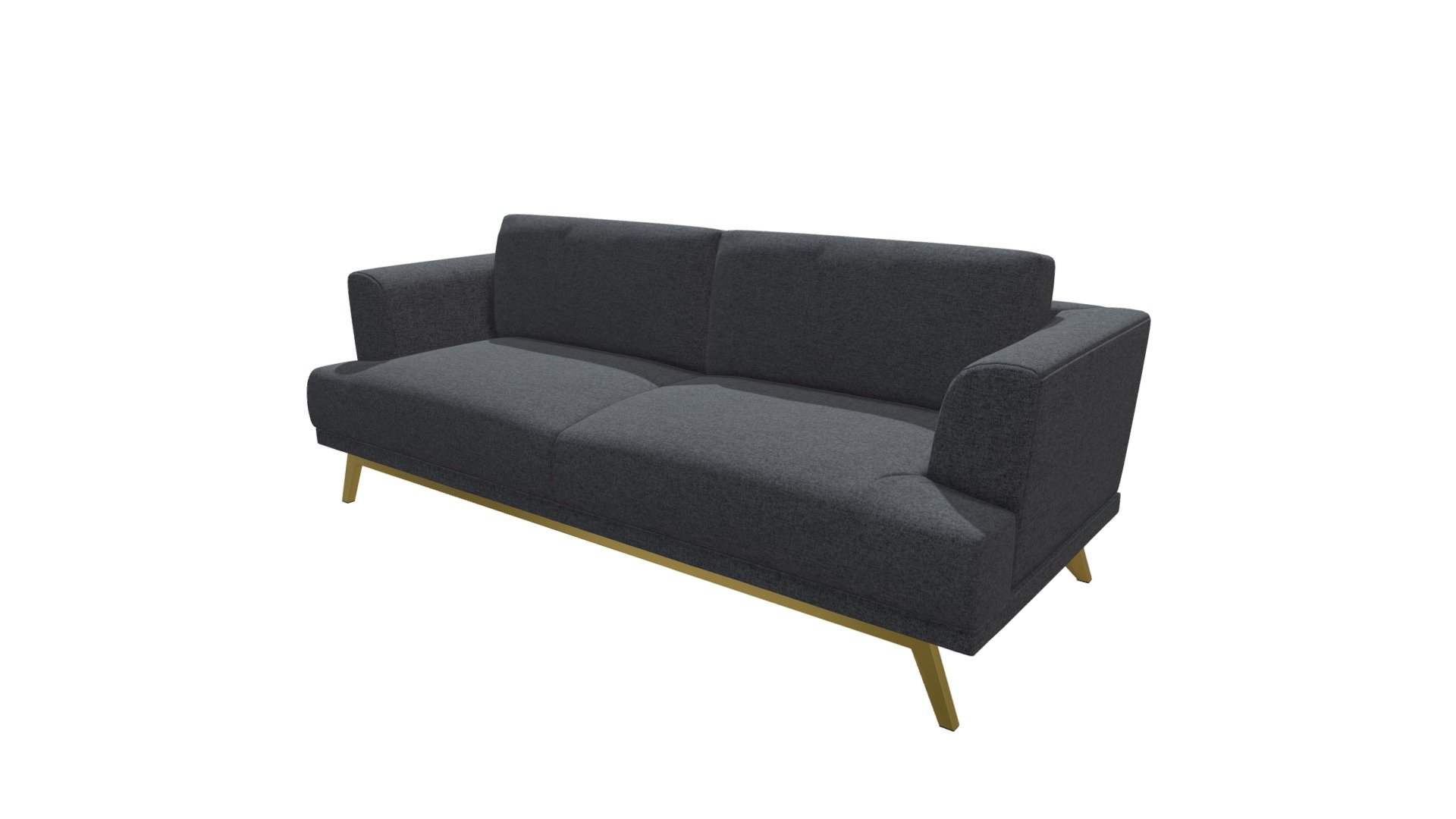 Surreptitious Sofa Gray - 100698 - Buy Royalty Free 3D model by Zuo ...