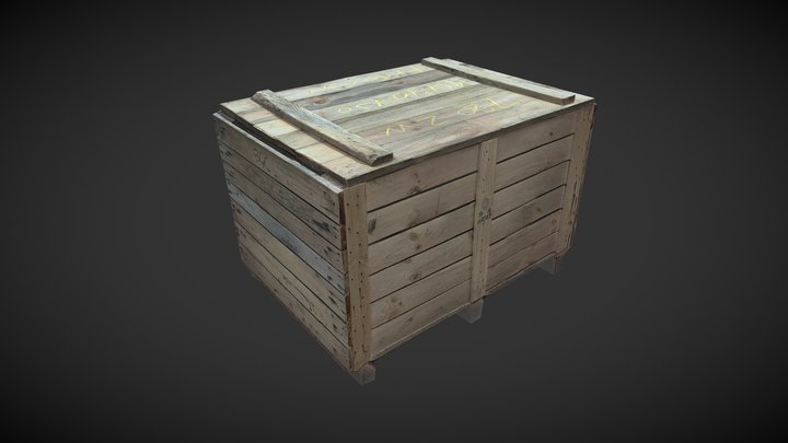 wooden box 3D Model