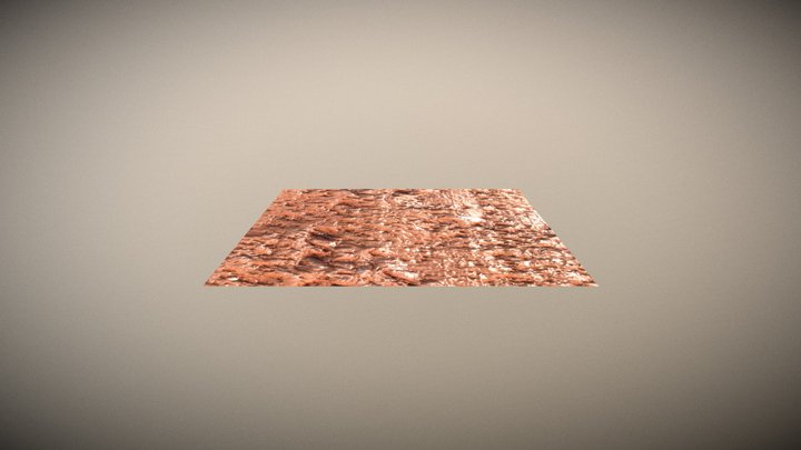 PBR Red Mud Material in 4K 3D Model