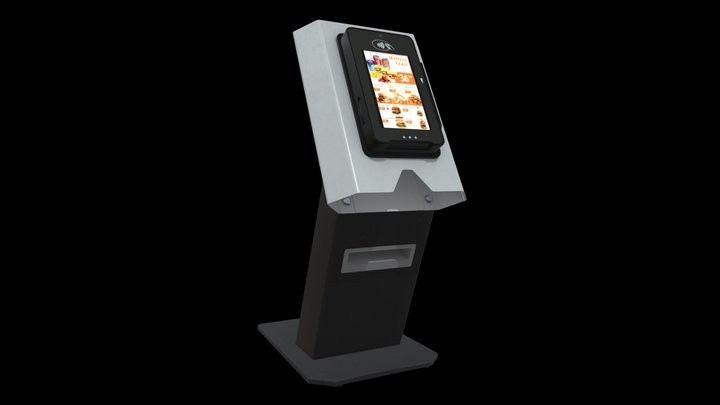Pay Station Kiosk 3D Model