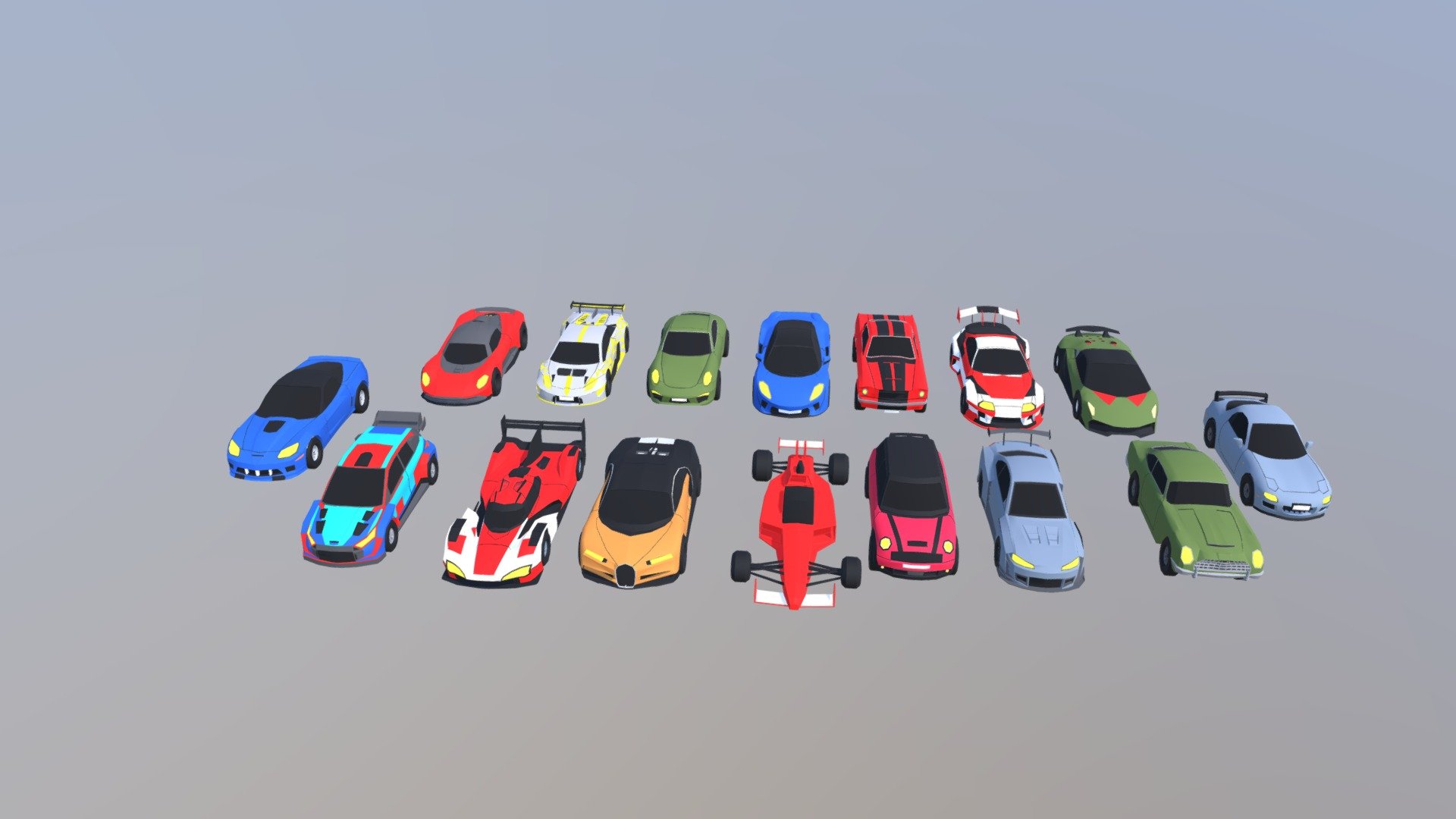 Low Poly Racing Cars PolyScript - 3D model by polyscript [084ba91 ...