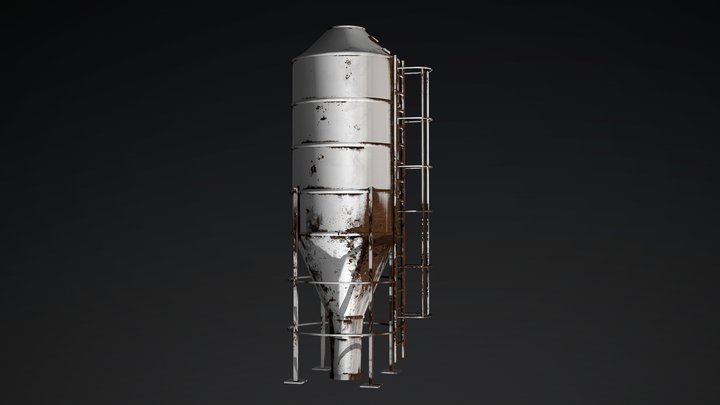 Grain Silo 3D Model