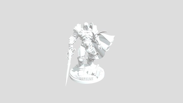 Arthas Statue 3D Model