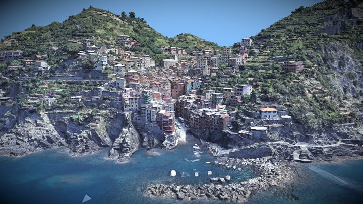 Riomaggiore, La Spezia, Liguria, Italy 3D Model