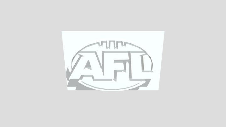 afl Logo 3D Model