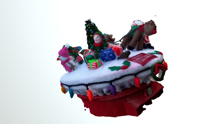 Torphins Christmas Post Box 2017 3D Model