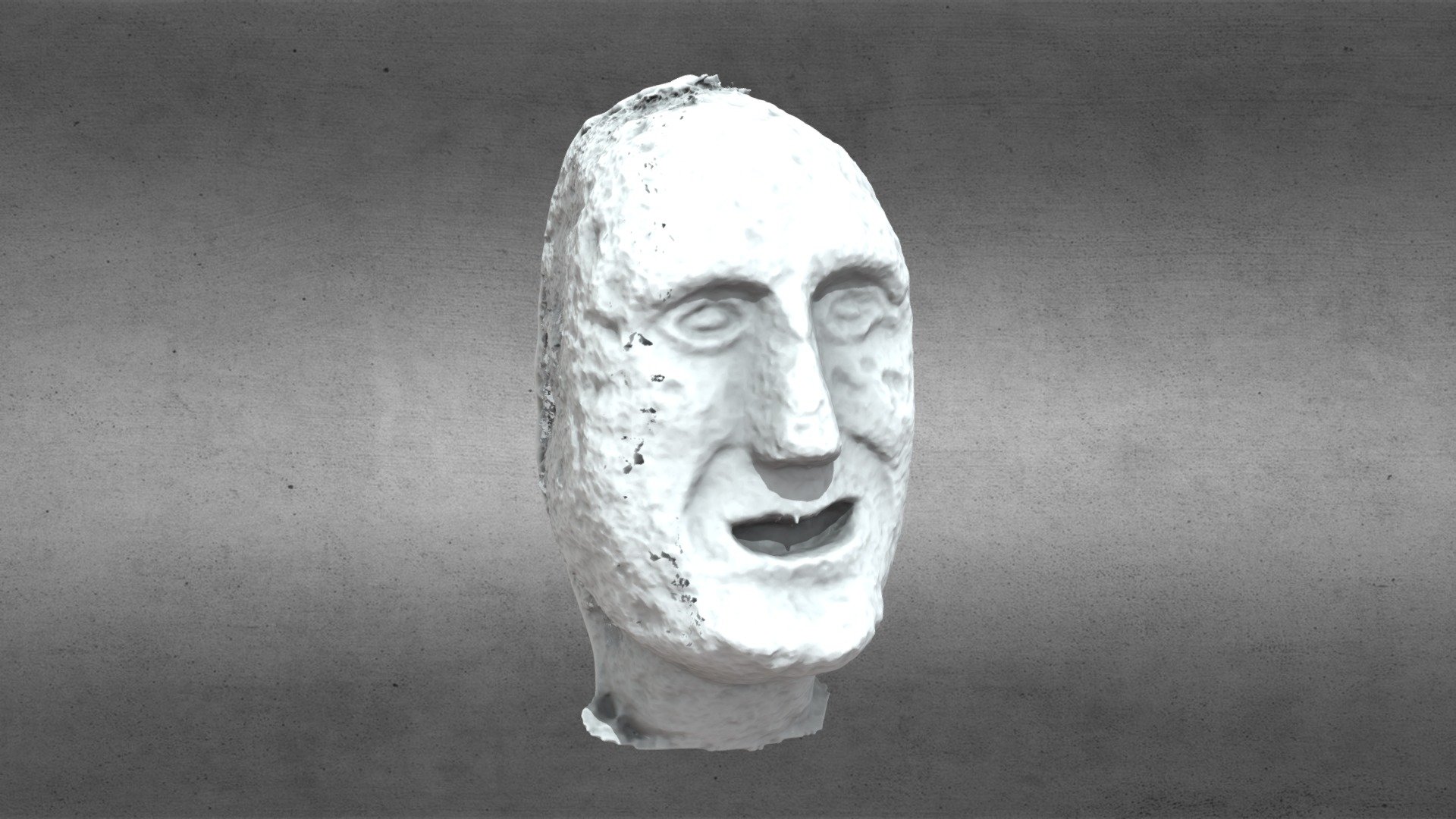 Carved Head - 19th C. South Tipperary 2 — Sketchfab embed 3D viewer
