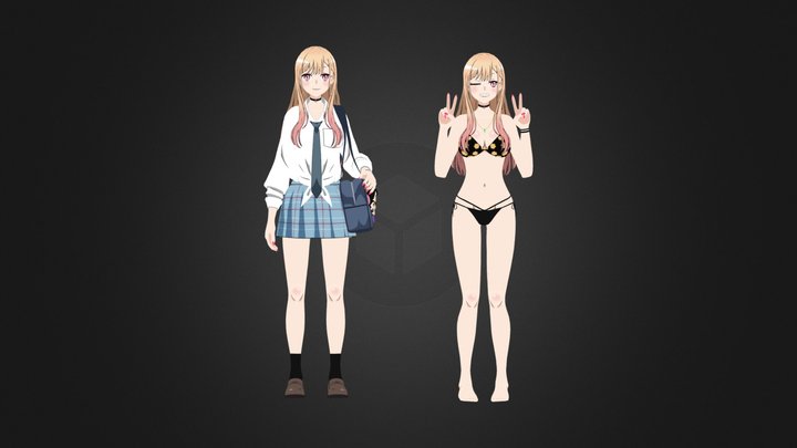 Marin Kitagawa VRChat Avatar | Low-poly 3D model 3D Model