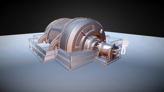Sci-fi Generator 3D Model