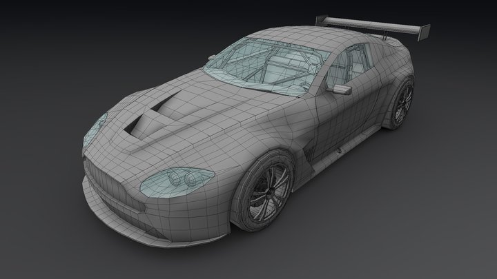 Aston Martin Vantage V12 GT3 3D Model