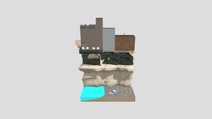 DAE diorama - By The Ocean 3D Model