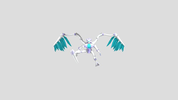 Robot Angel 3D Model