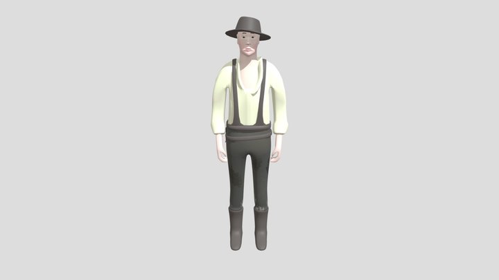 Enemy Melee Character (High Poly) 3D Model