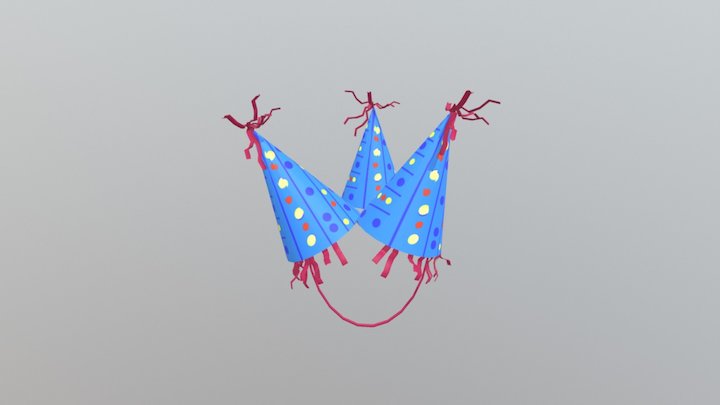 Party Cone Hat 3D Model