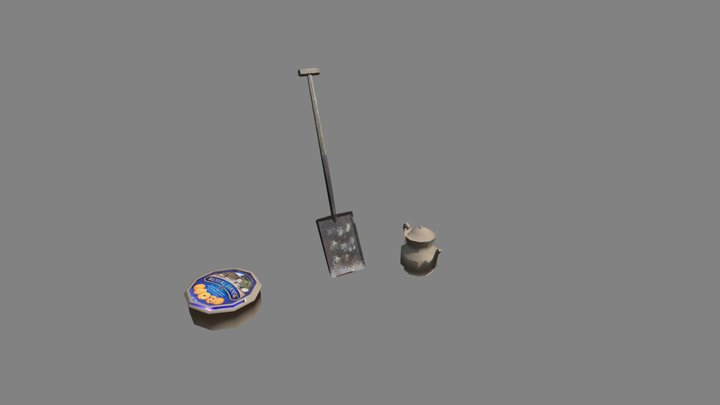 SM_sewingtin_spade_teapot 3D Model