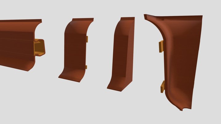 Перваз за под - Skirting board for the floor 3D Model