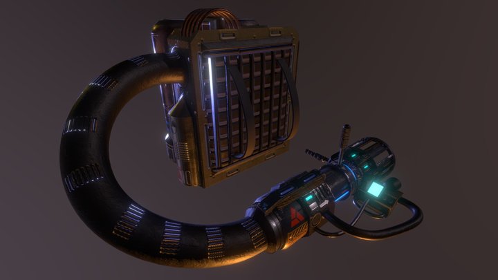 Gluon Gun Remake (Advanced Egon by ASMS/BM) 3D Model