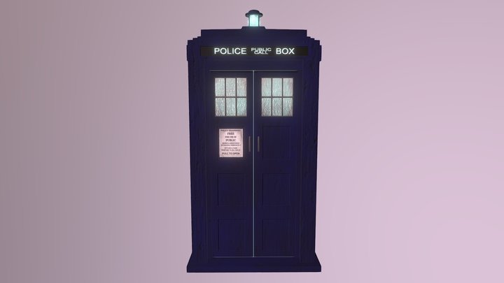 10th Doctor's TARDIS 3D Model