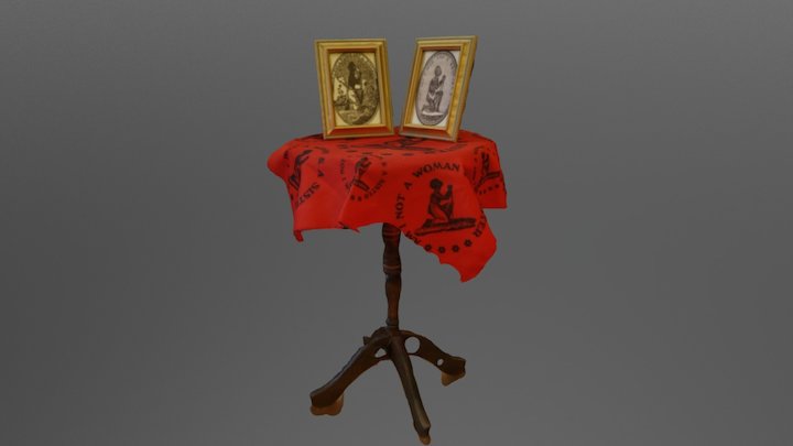 Table with frames 3D Model
