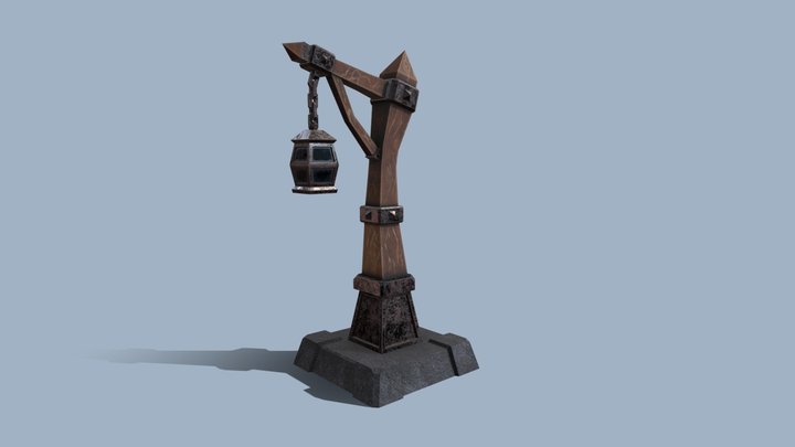 old fashion torch 3D Model