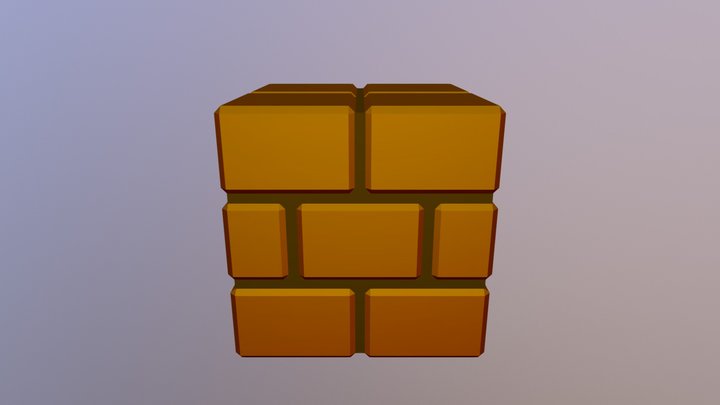 Mario Brick 3D Model