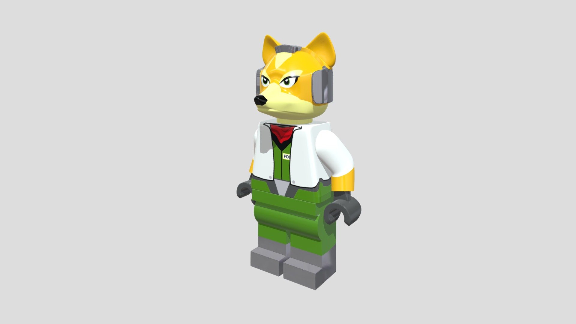 Fox McCloud Lego Minifig - Download Free 3D model by Tealfox64 (@tealfox64)  [08591ad]