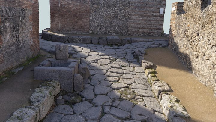 Pompeian Street (Vicolo della Regina) 3D Model