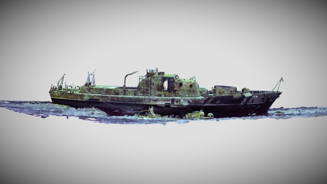 Turkish Coast Guard Sg115 Wreck. 3D Model