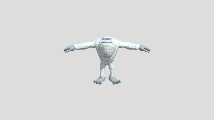 Abominable Snowman from monsters inc 3D Model