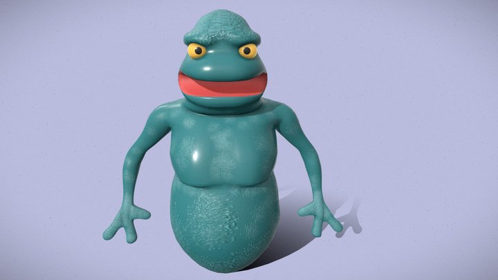Textured Ghost 3D Model