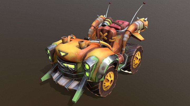 Cartoon car 3D Model