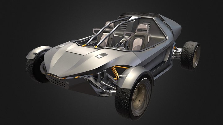 Sci - Fi Buggy 3D Model