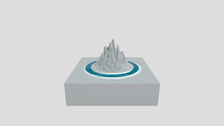 Blender 2_8 lil island 3D Model