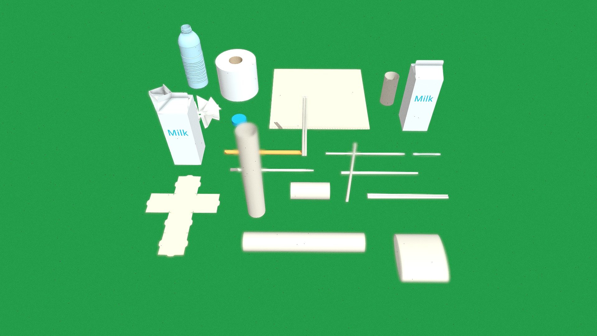 Recyclables - Download Free 3D model by ...