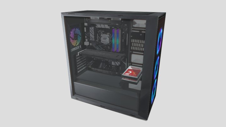 Tower gaming computer 3D Model