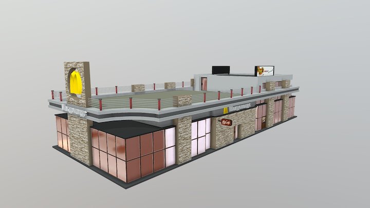 McDonalds (Krasnodar, Russia) 3D Model