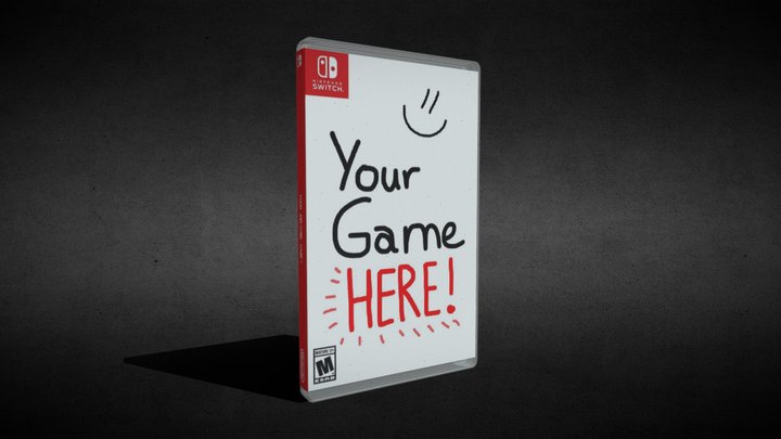 Nintendo Switch 1 Game Box / Box Art template 3D Model