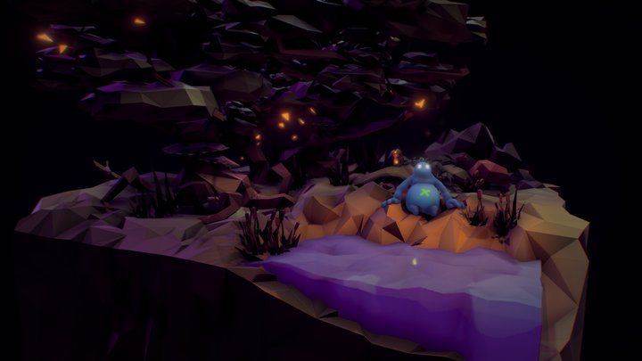 Shift Happens - Forest Diorama - Dreary Night 3D Model