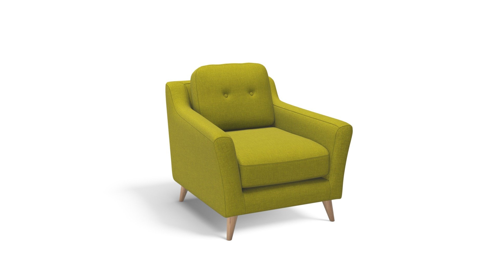 Rufus Armchair, Leaf Green 3D model by (madeit) [085dd6f