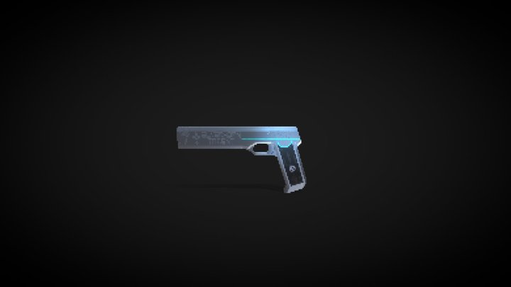 Gun , aka Silverhorn Trident 3D Model