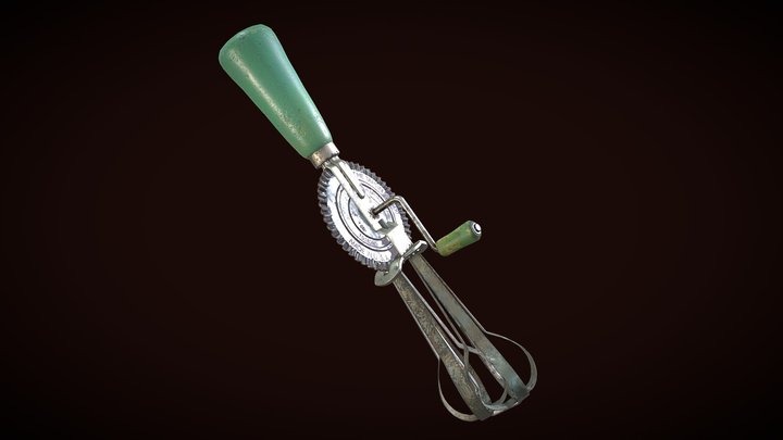 Vintage Egg Beater 3D Model