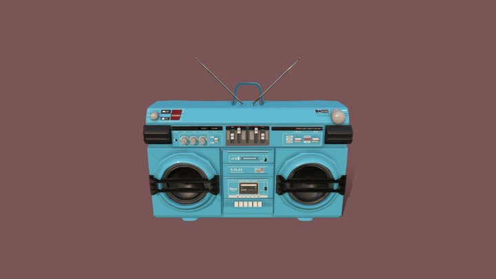 Boombox 3D Model